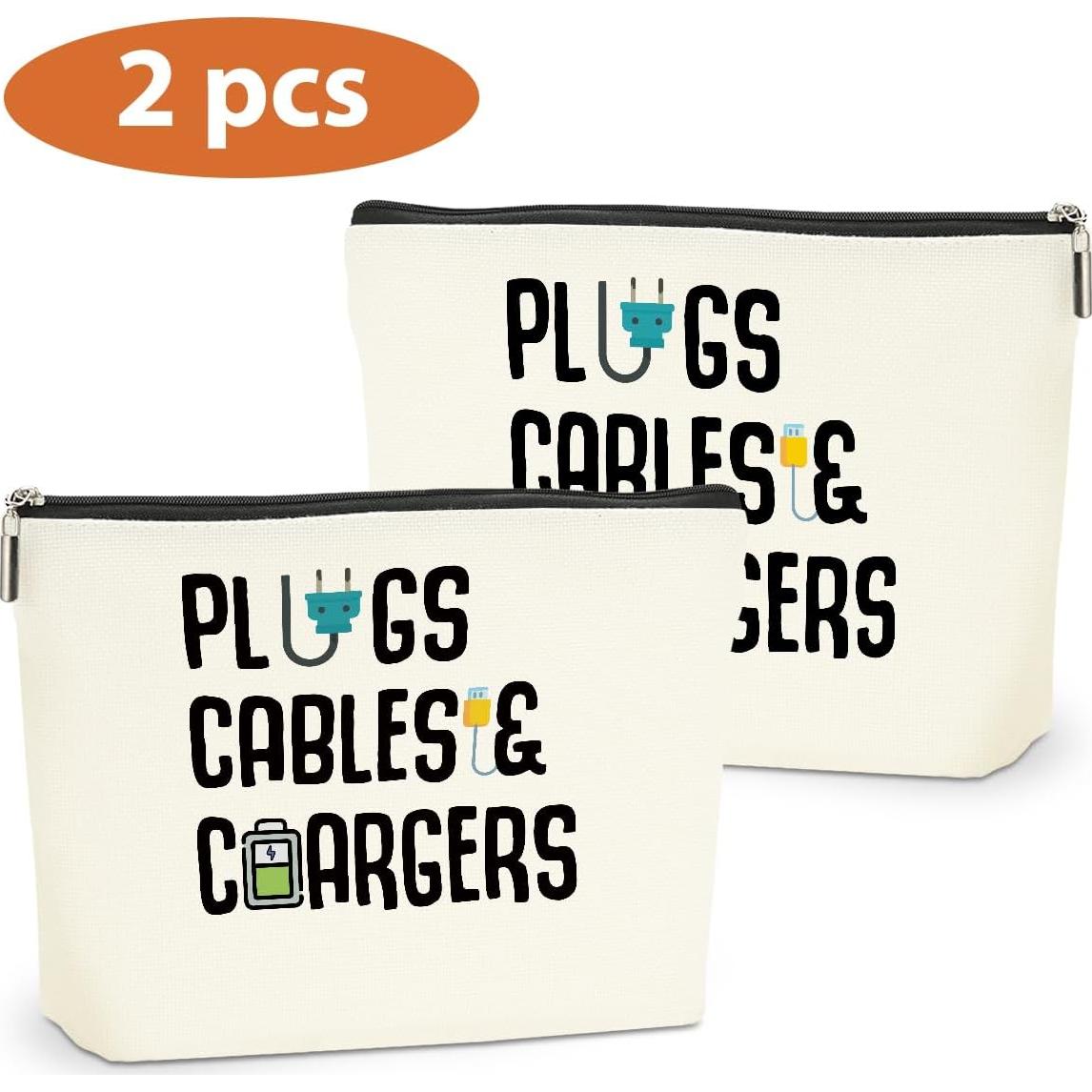 Bolsa Organizadora de Cables y Maquillaje HZMLYDJ 24.4x18.8cm