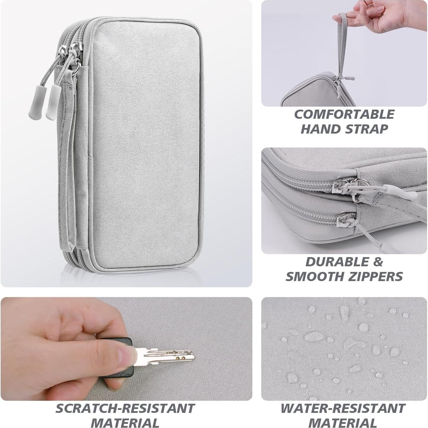 Organizador de Viaje CNPOP Doble Capa Gris 21.1x12.7cm