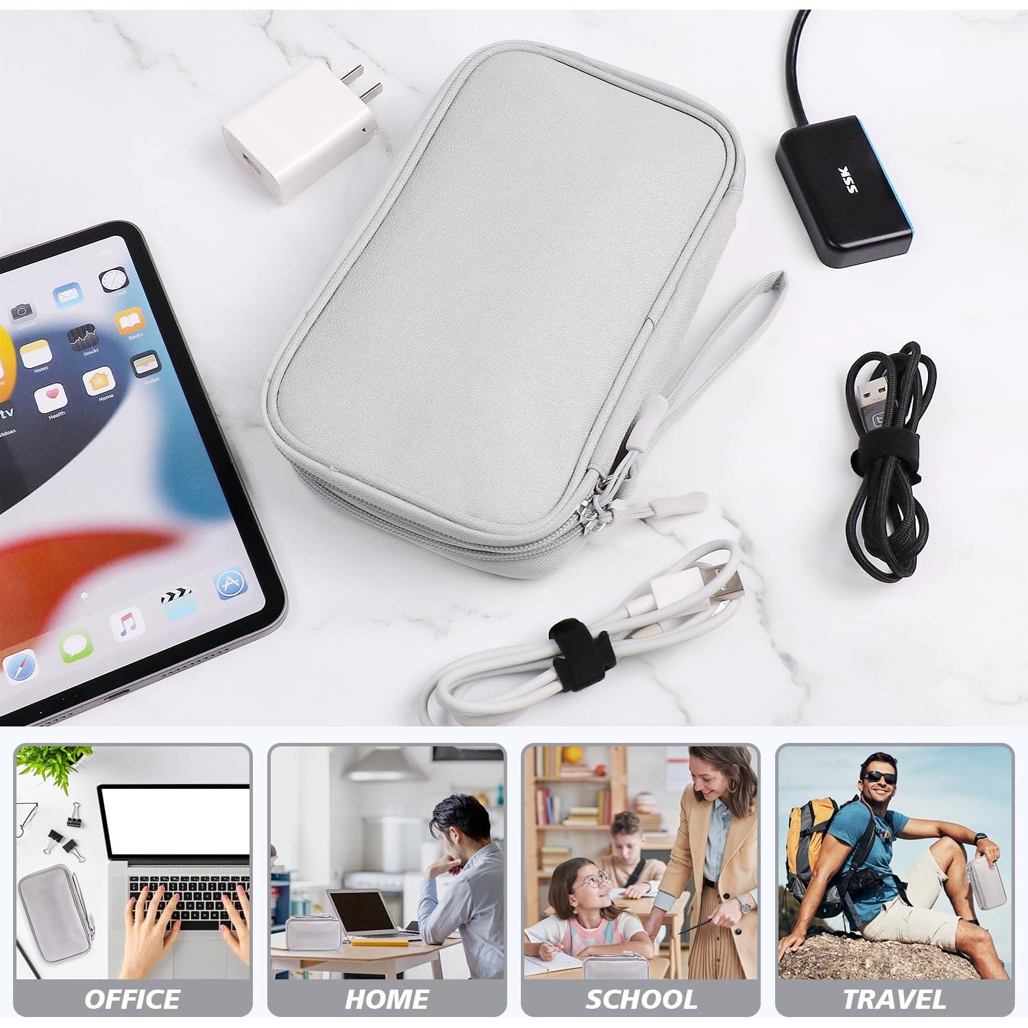 Organizador de Viaje CNPOP Doble Capa Gris 21.1x12.7cm