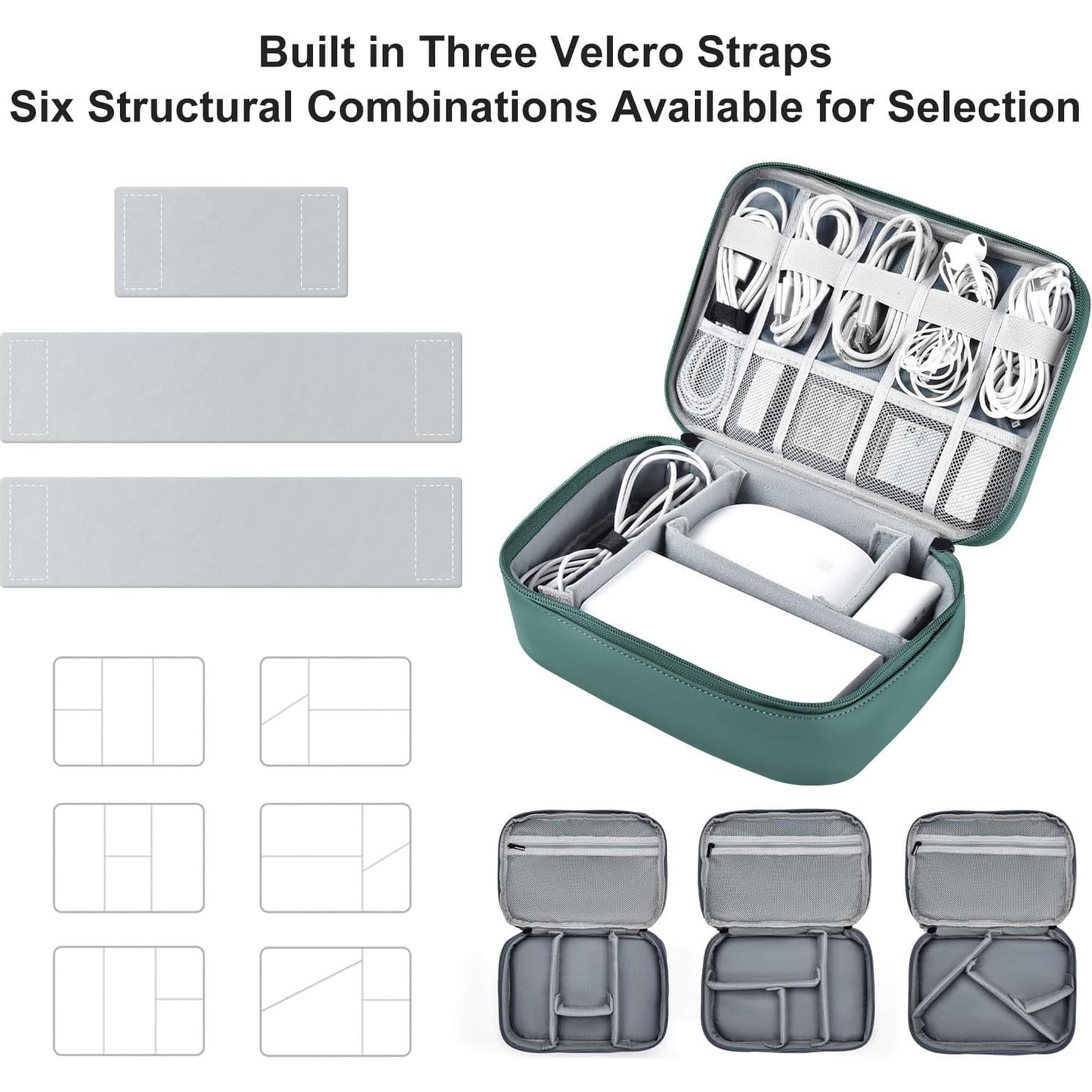 Organizador de Accesorios Electrónicos Miloocul Verde Profundo