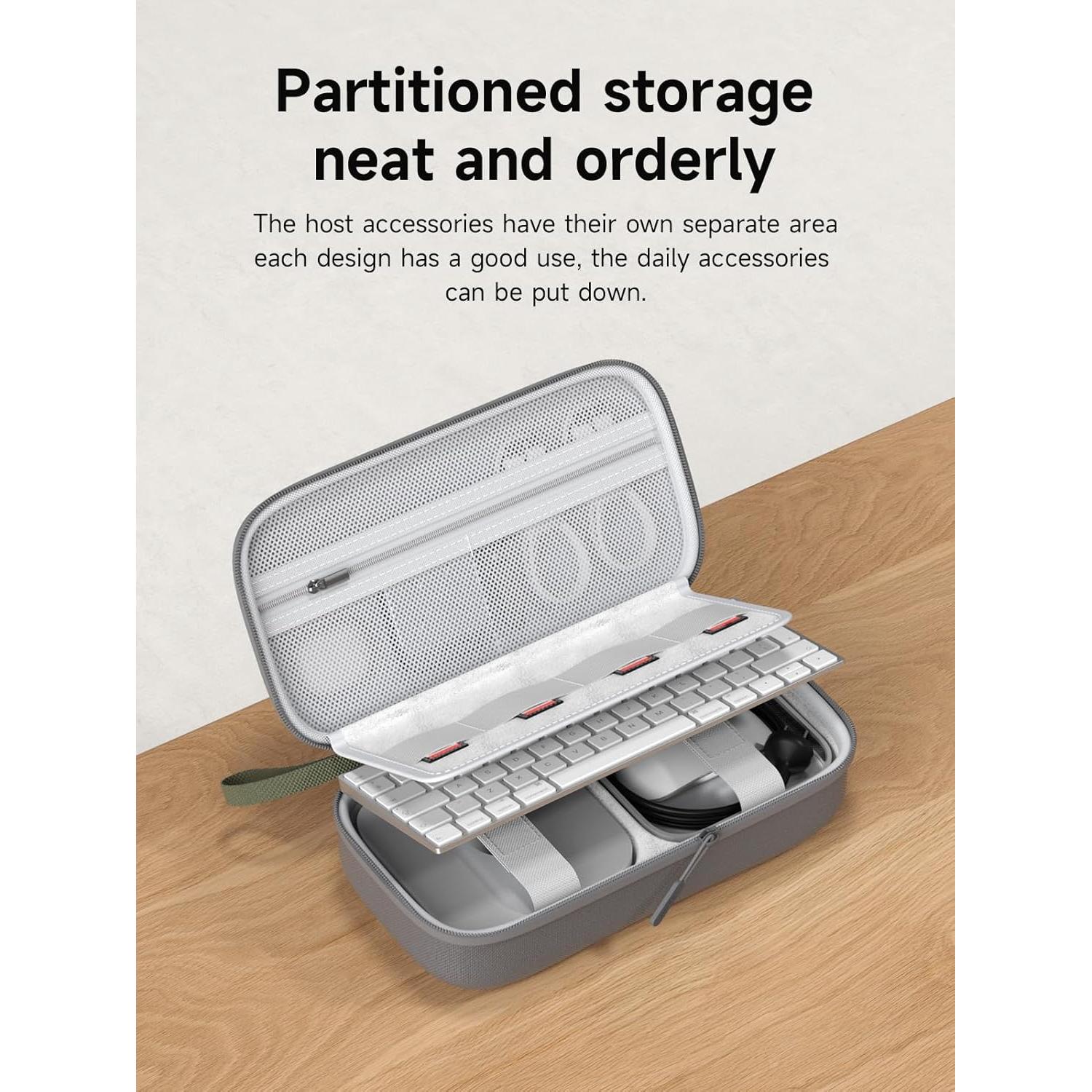 Hagibis Funda Organizador Electrónico Viaje Mac Mini M4 2024 Gris