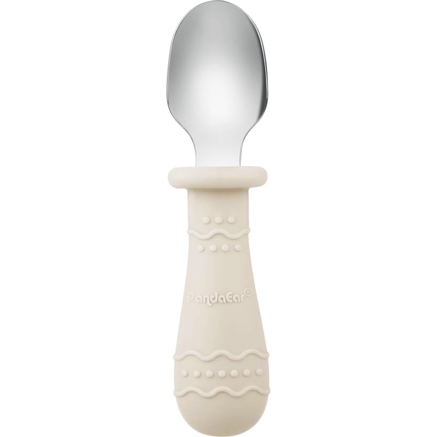 Juego de Vajilla para Niños PandaEar - 2 Platos de Silicona y 4 Utensilios