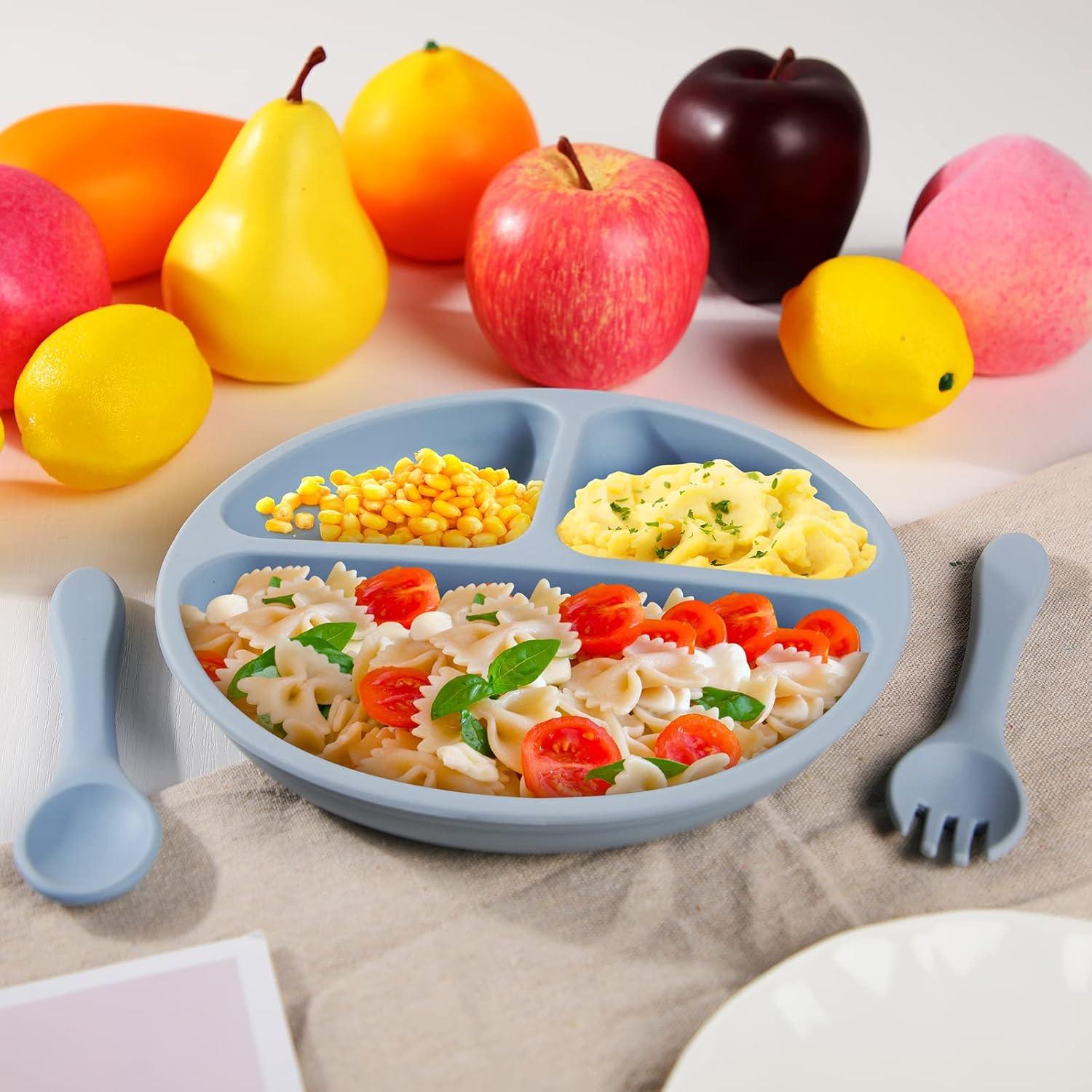 Set de Platos de Silicona Meanplan para Niños 6 Piezas