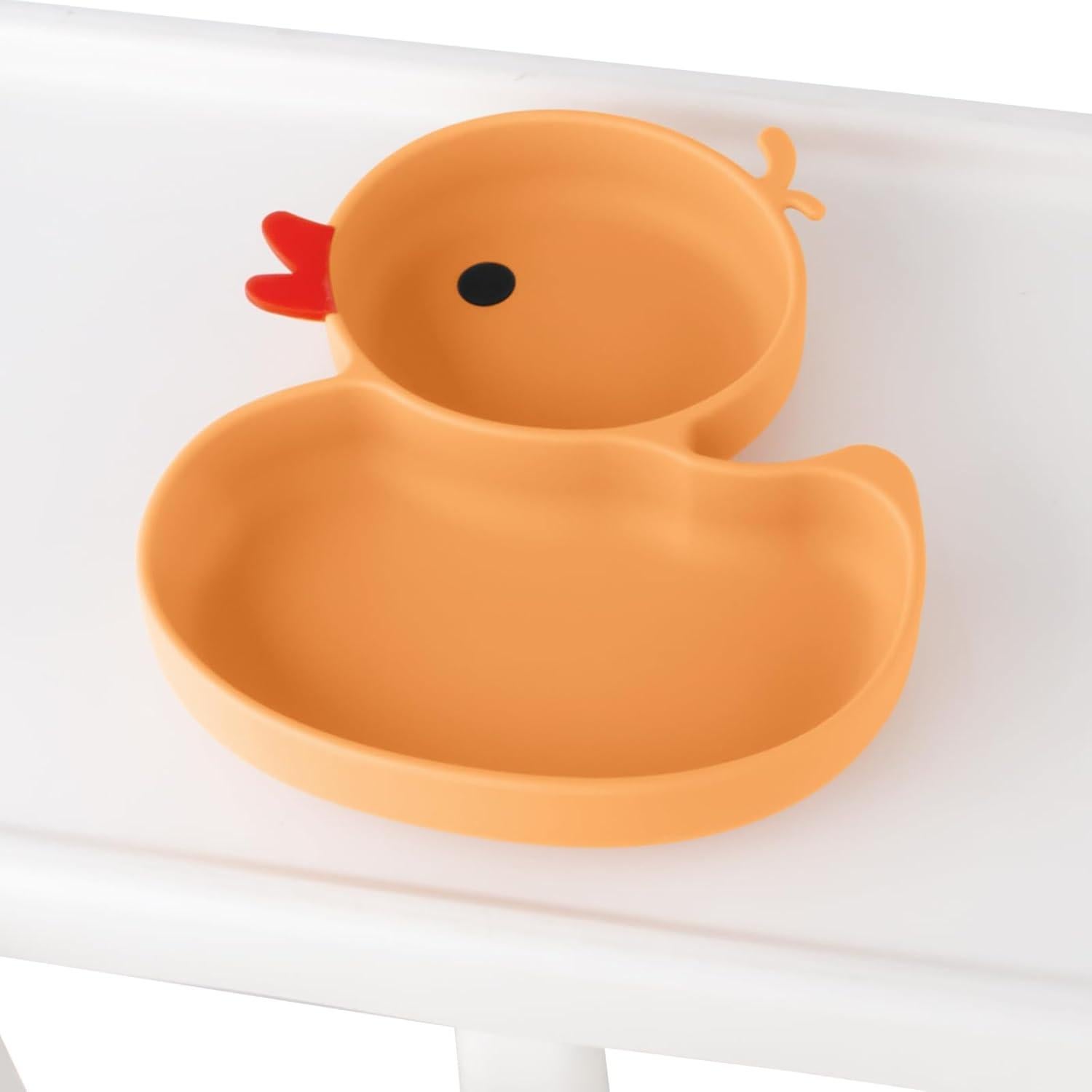 Plato Dividido para Bebés Qshare en Forma de Pato Antideslizante