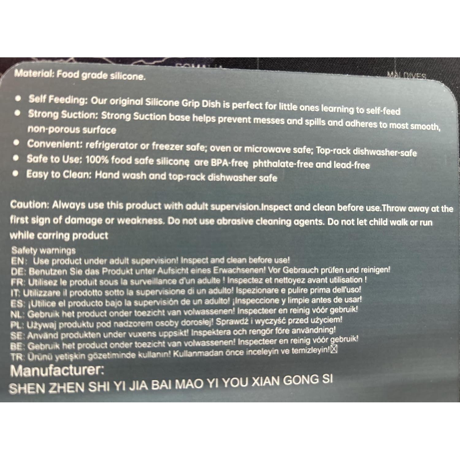 Plato Dividido de Silicona Vicloon para Niños Antideslizante