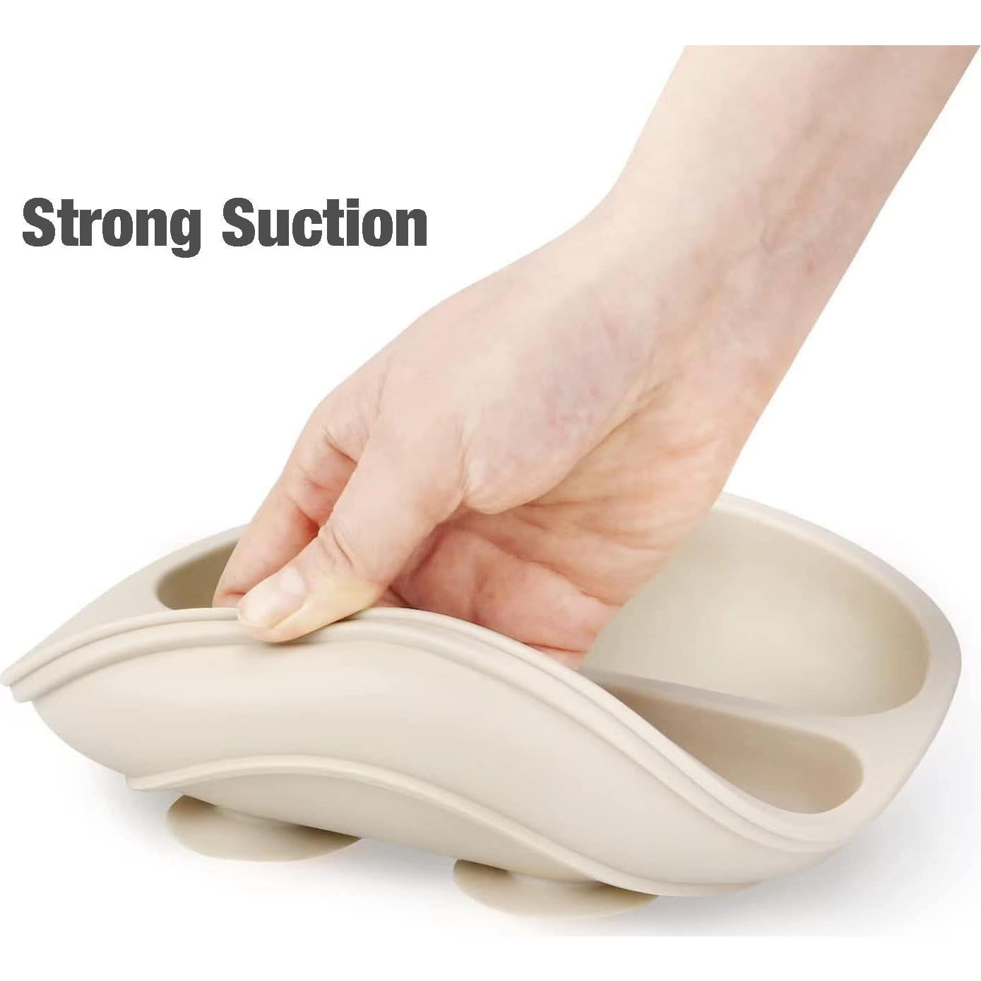 Juego de Platos y Utensilios de Silicona PandaEar 9 Piezas