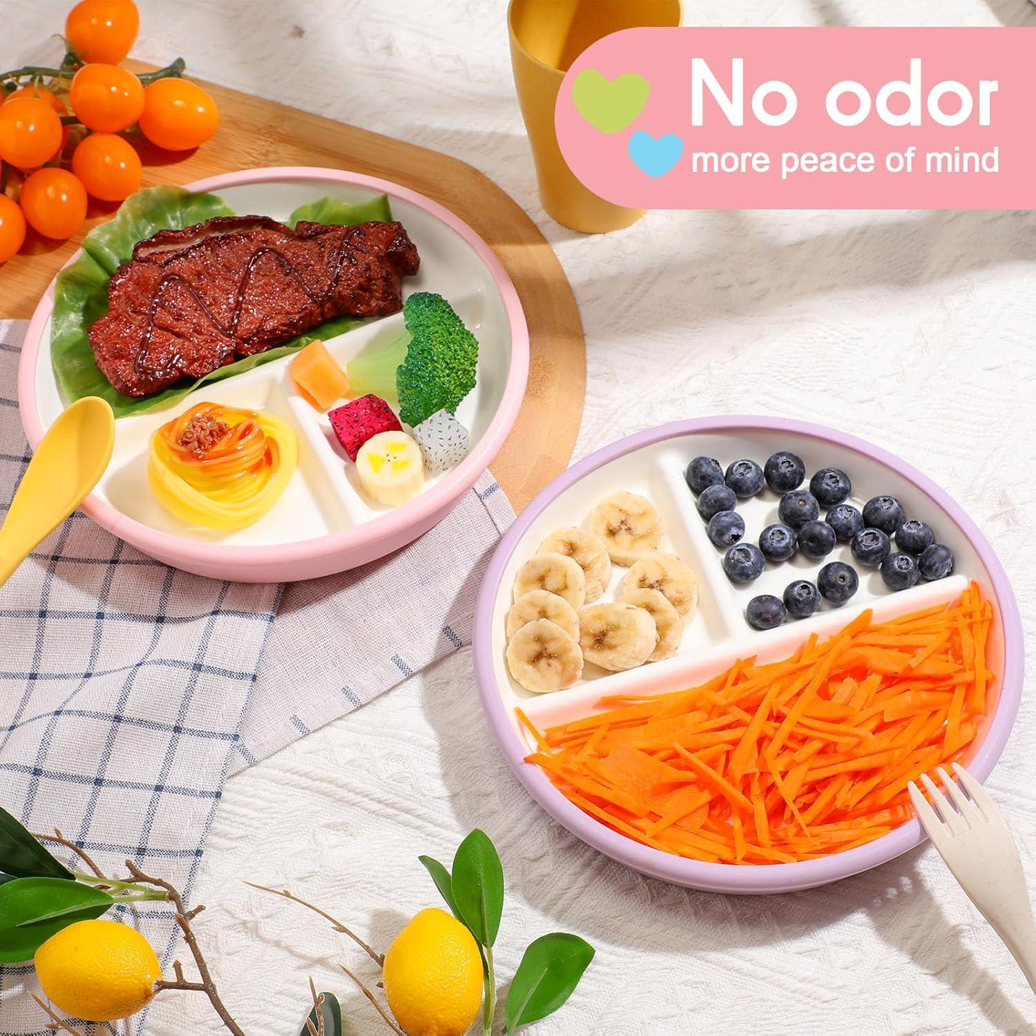 Set de Platos de Cerámica Antideslizantes Teenyyou Rosa