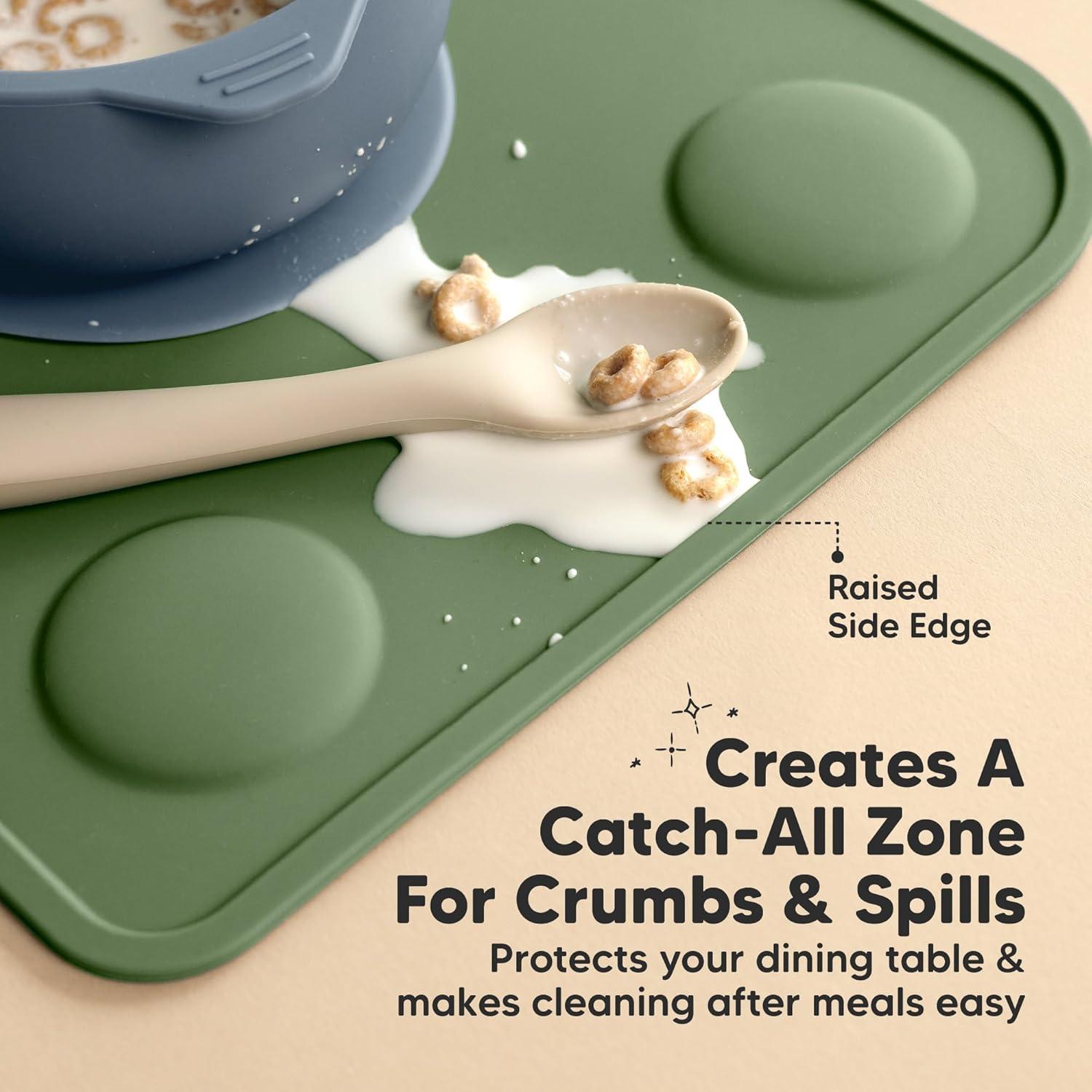 Manteles de Silicona Antideslizantes KeaBabies 2-Pack 30.5x22.9 cm