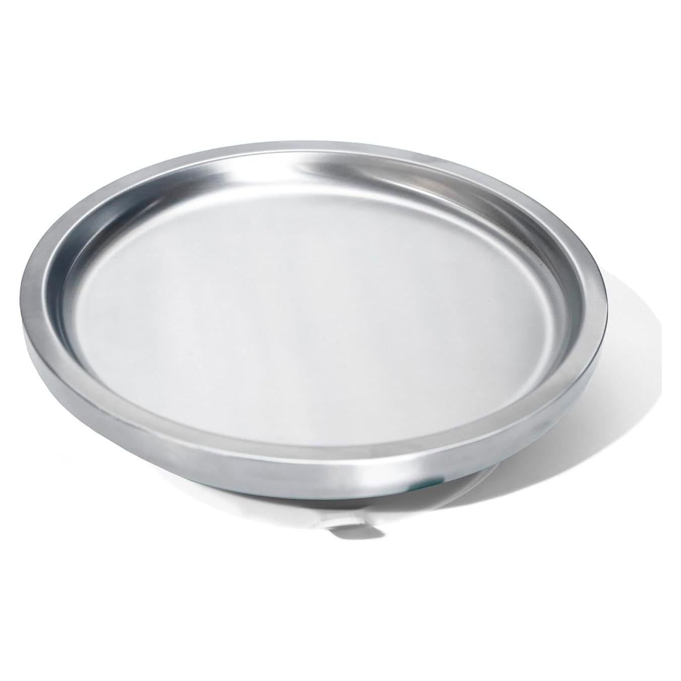 Plato Abierto Avanchy de Acero Inoxidable para Bebés - Blanco