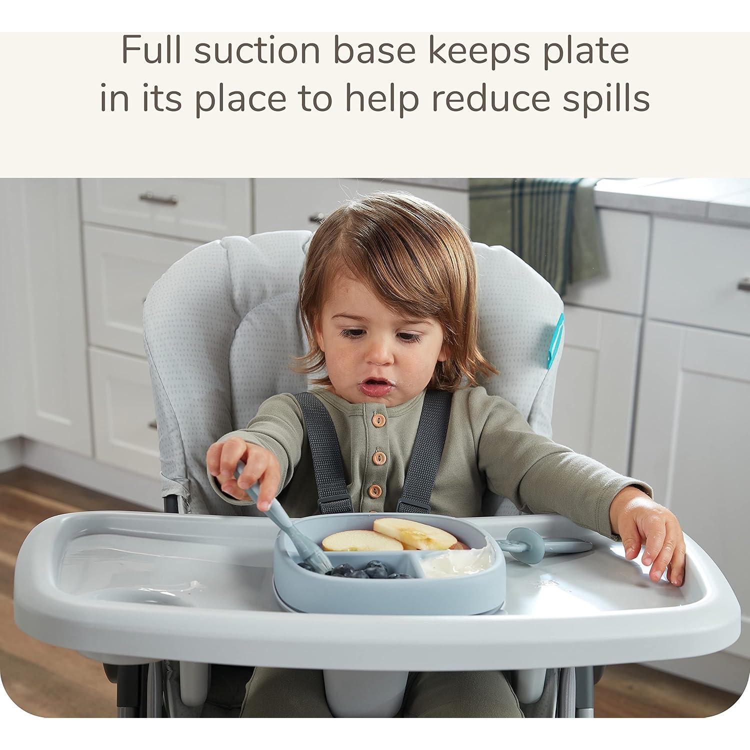 Plato de Succión NUK por Naturaleza con Tapa a Prueba de Fugas