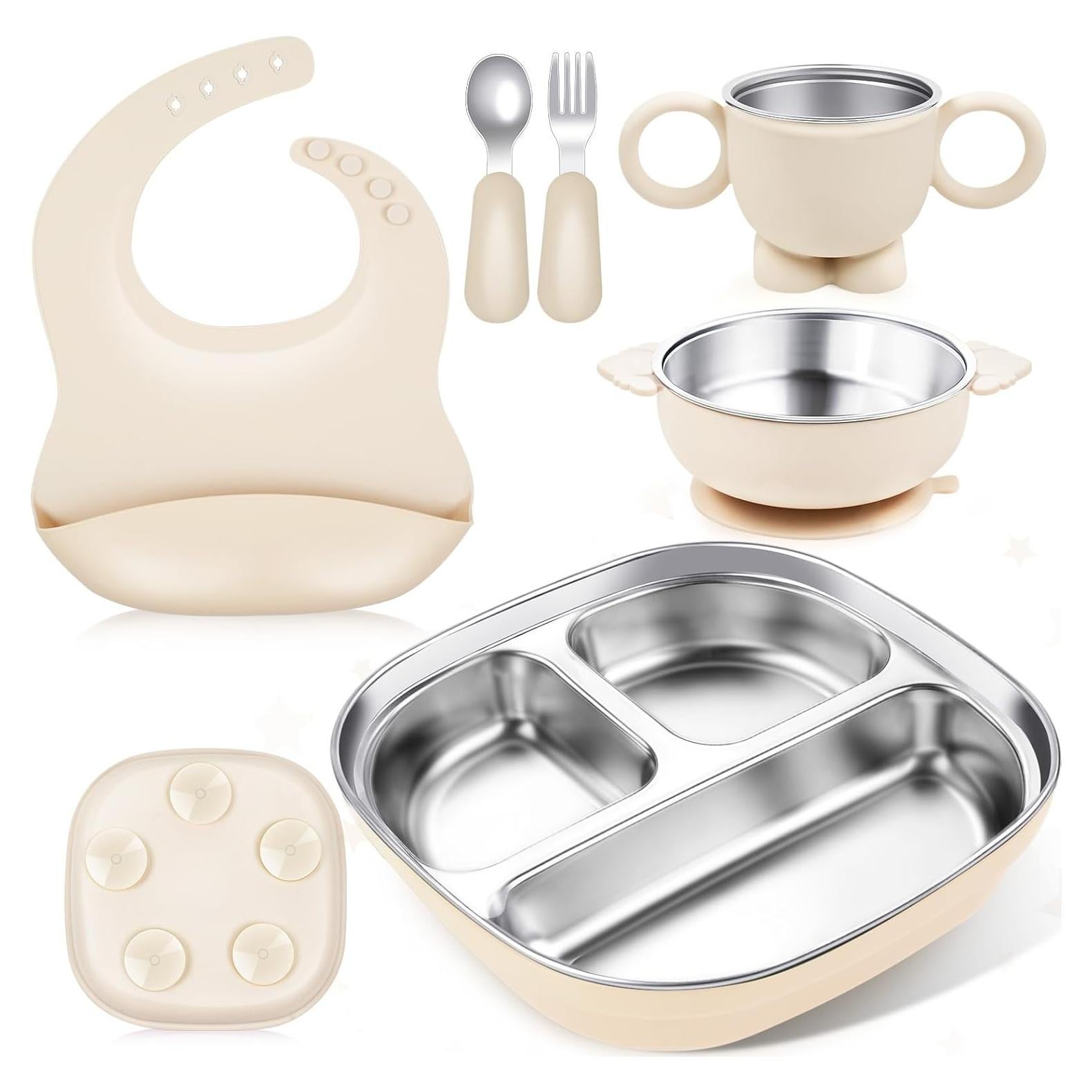 Set de Vajilla para Bebés TGFBH - Acero Inoxidable 6 Piezas