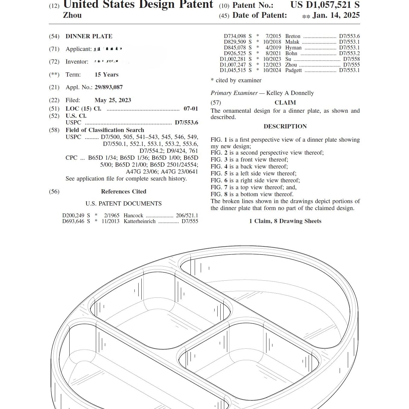 Plato de Silicona para Bebé CHICMORE Azul Apto Microondas