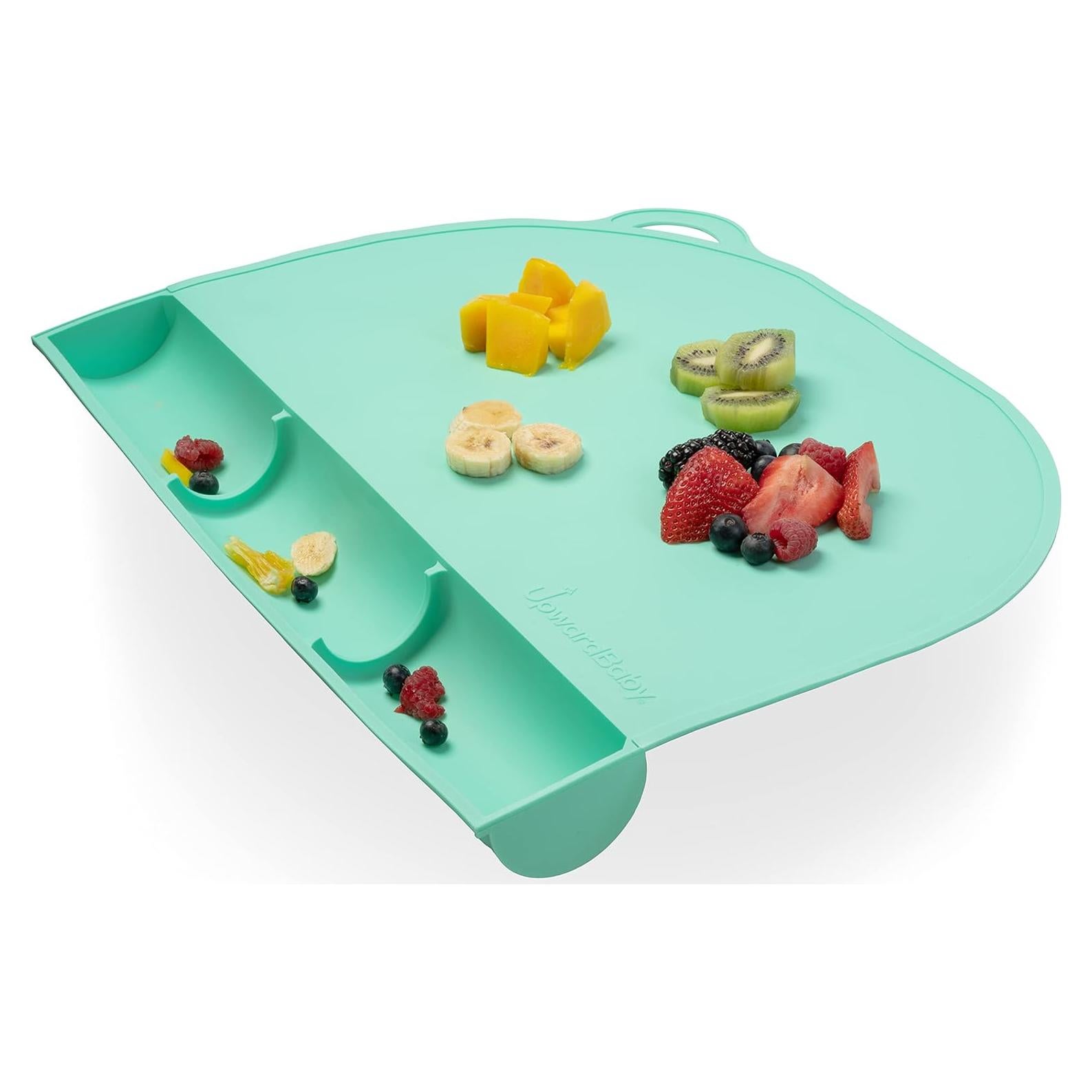 Mantel de Silicona UpwardBaby para Niños - Menta - Antideslizante