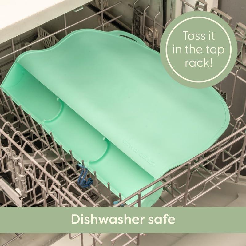 Mantel de Silicona UpwardBaby para Niños - Menta - Antideslizante