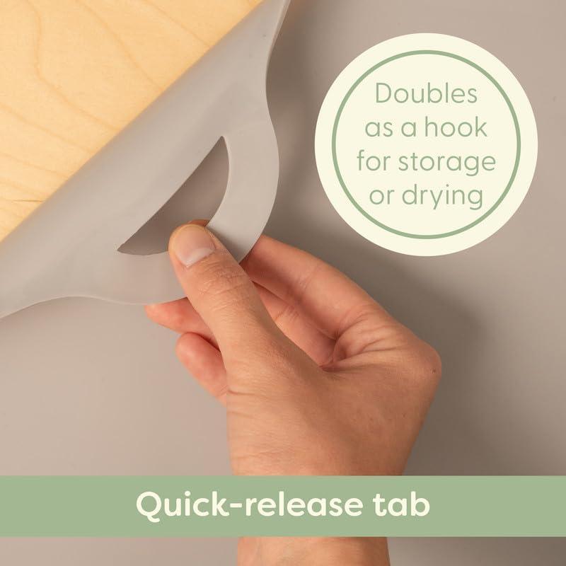 Mantel de Silicona UpwardBaby para Niños - Menta - Antideslizante