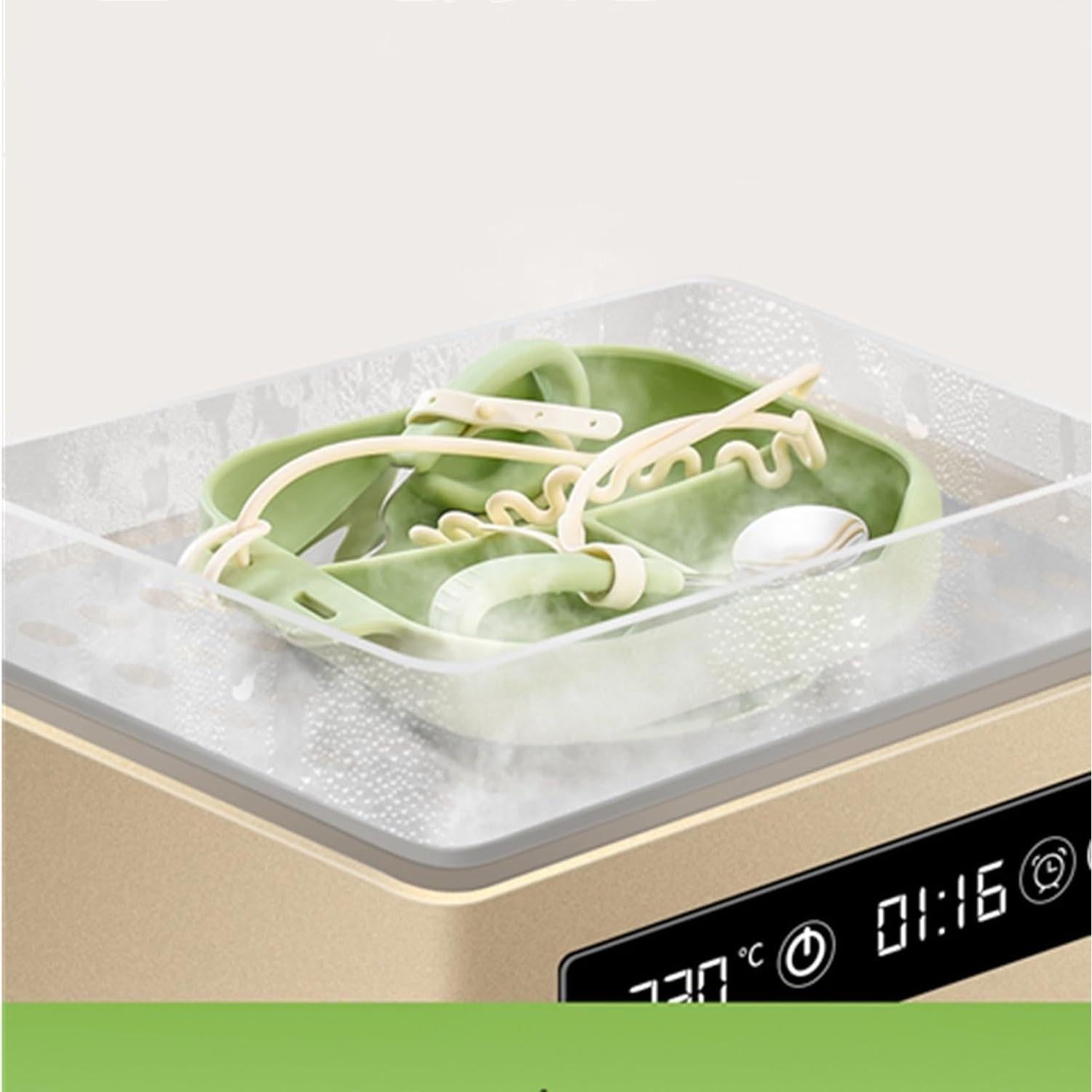 Set de Utensilios de Silicona para Bebés DAECHAO - Plato con Ventosas y Cucharas