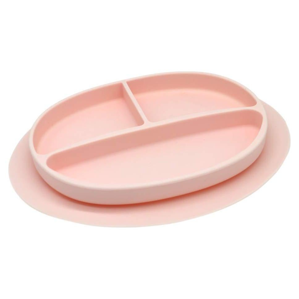 Plato de Succión de Silicona Kcuina Rosa para Bebés 1 Cuenta
