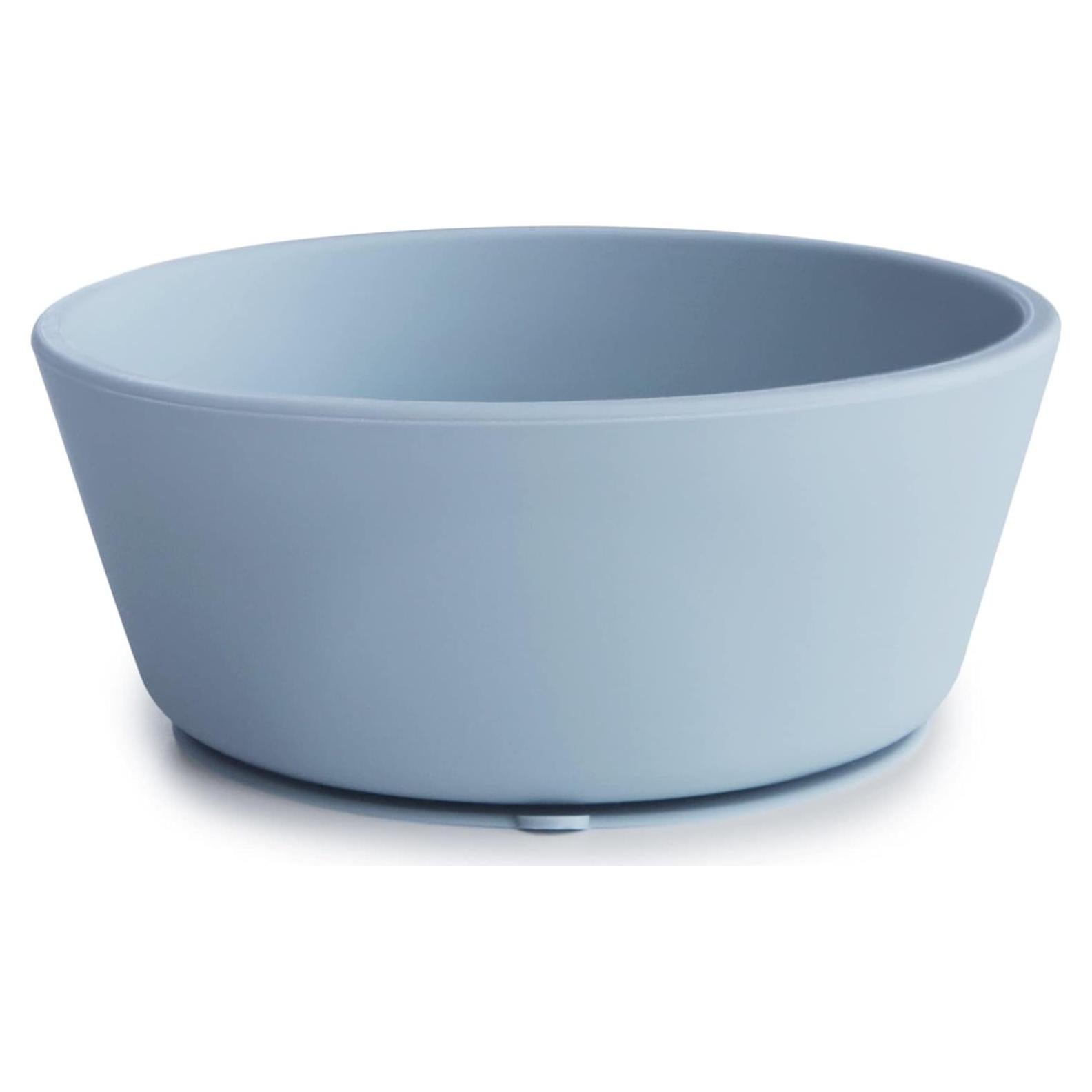 Tazón de Succión de Silicona Mushie 414ml Azul Antideslizante