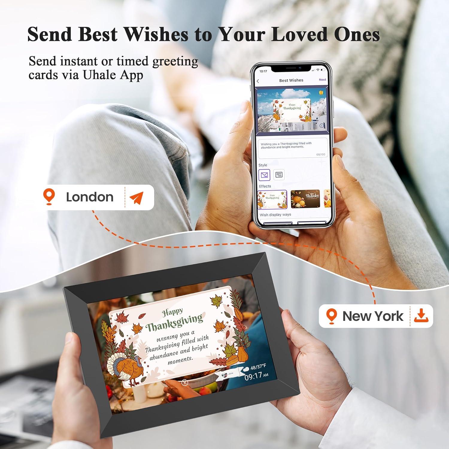 Marco Digital BIGASUO 10.1" WiFi Pantalla Táctil HD 32GB