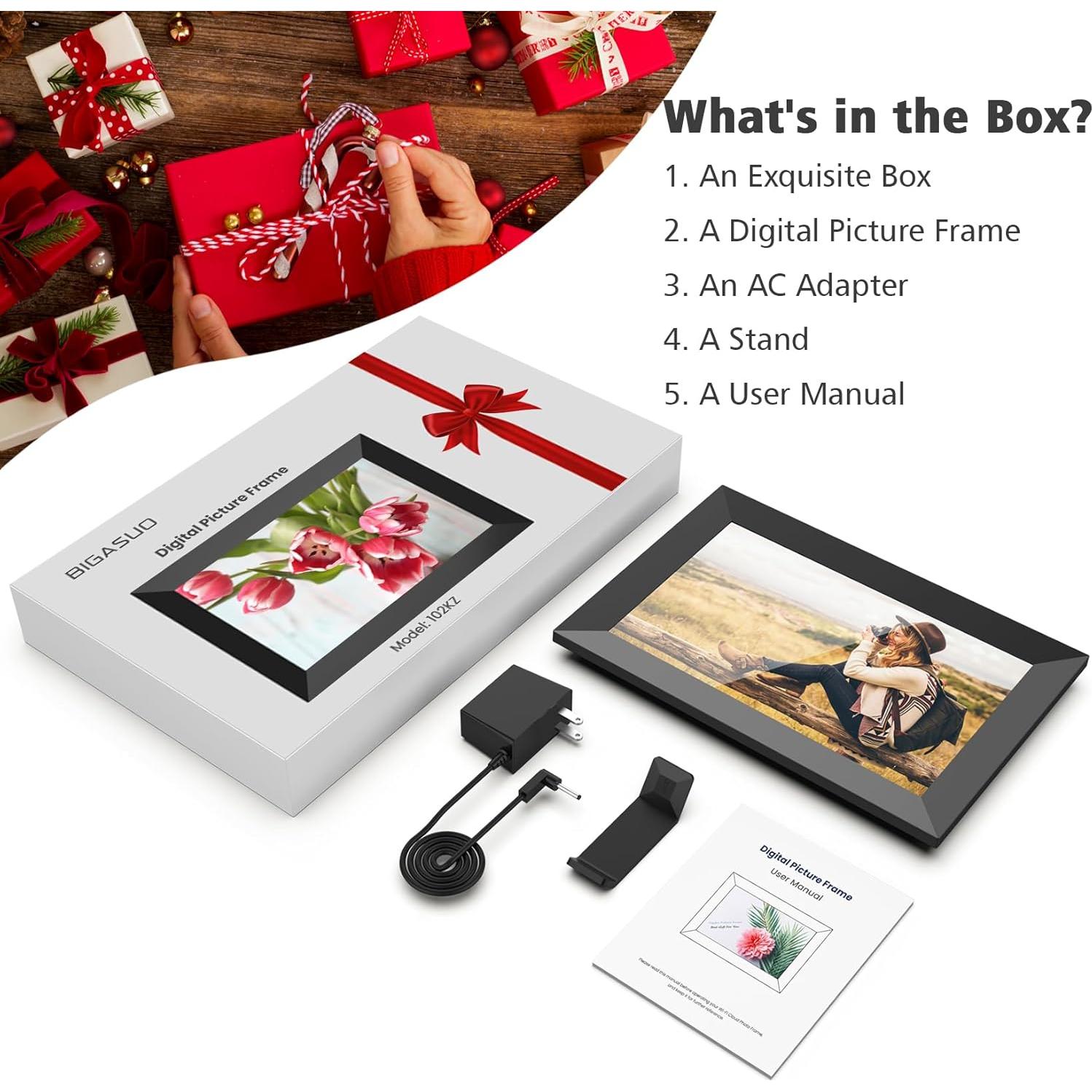 Marco Digital BIGASUO 10.1" WiFi Pantalla Táctil HD 32GB