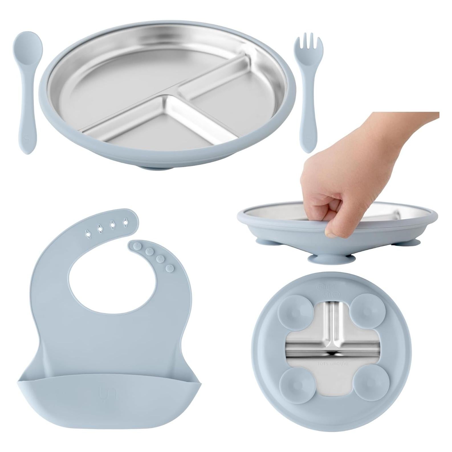 Juego de Alimentación para Bebés TOTS GROUND - Acero Inoxidable