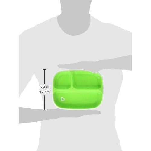 Juego de Platos y Cuencos Divididos Munchkin 4 Piezas Azul Verde