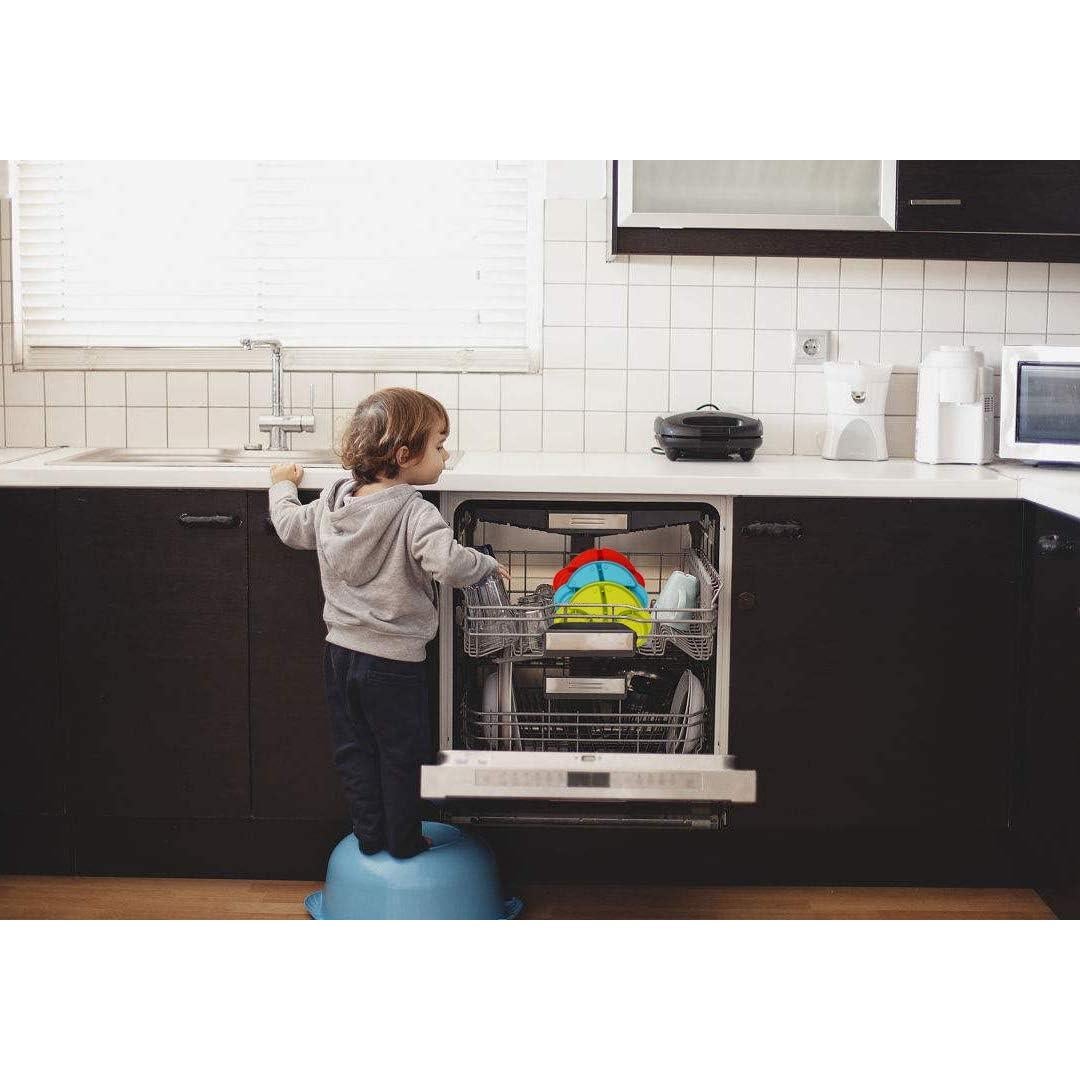 Plato de Silicona Qshare para Niños con Succión Fuerte 24.1x17.8 cm