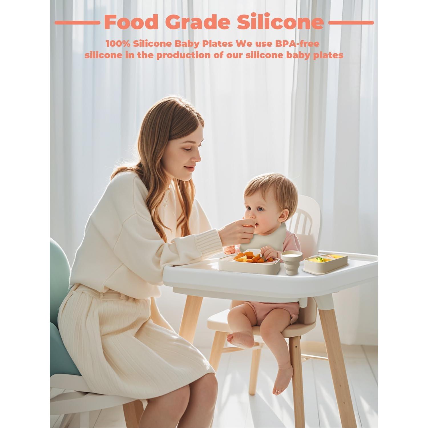 Juego de Alimentación de Silicona Proium para Bebés Portátil