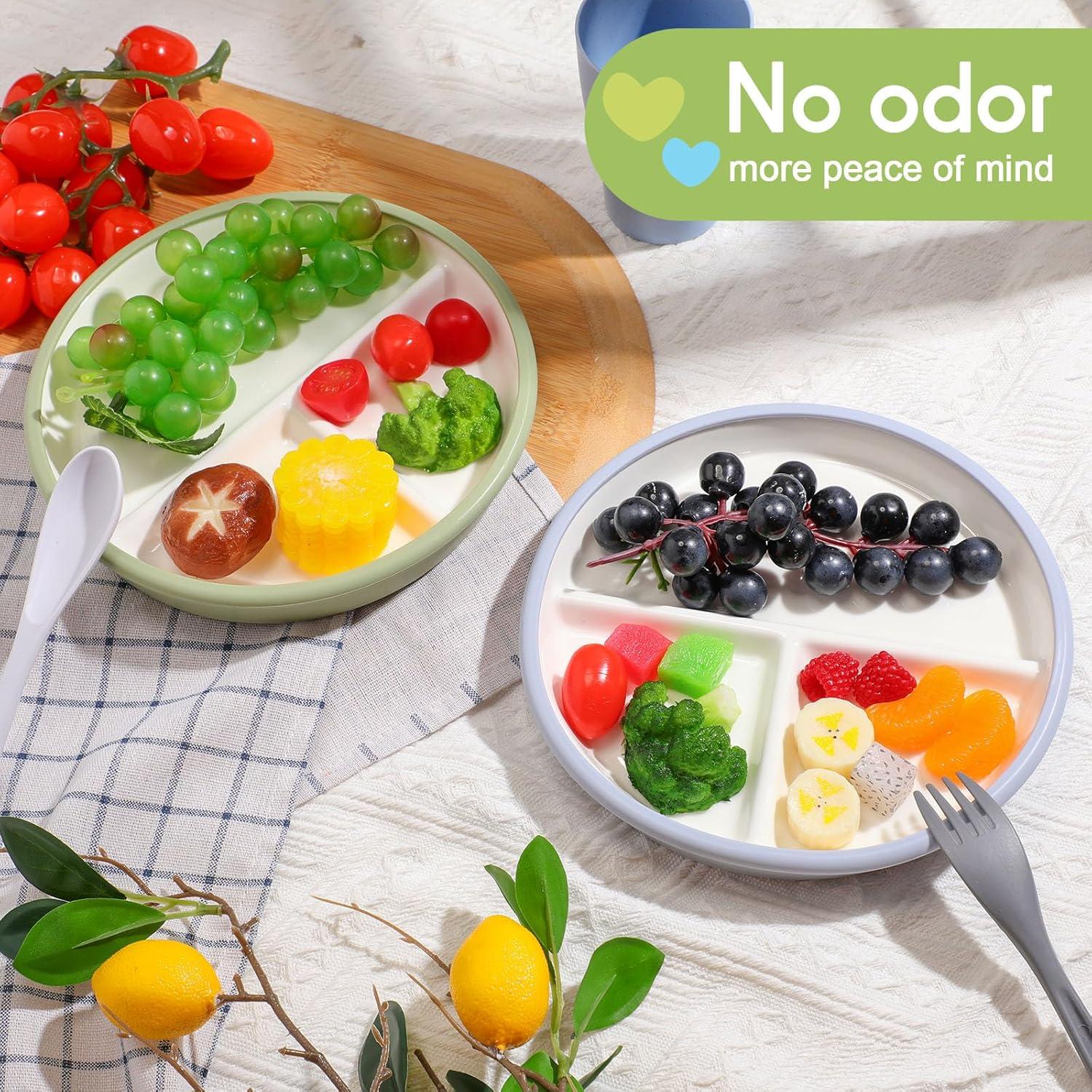 Platos de Porcelana para Niños Domensi 20.32 cm Antideslizantes