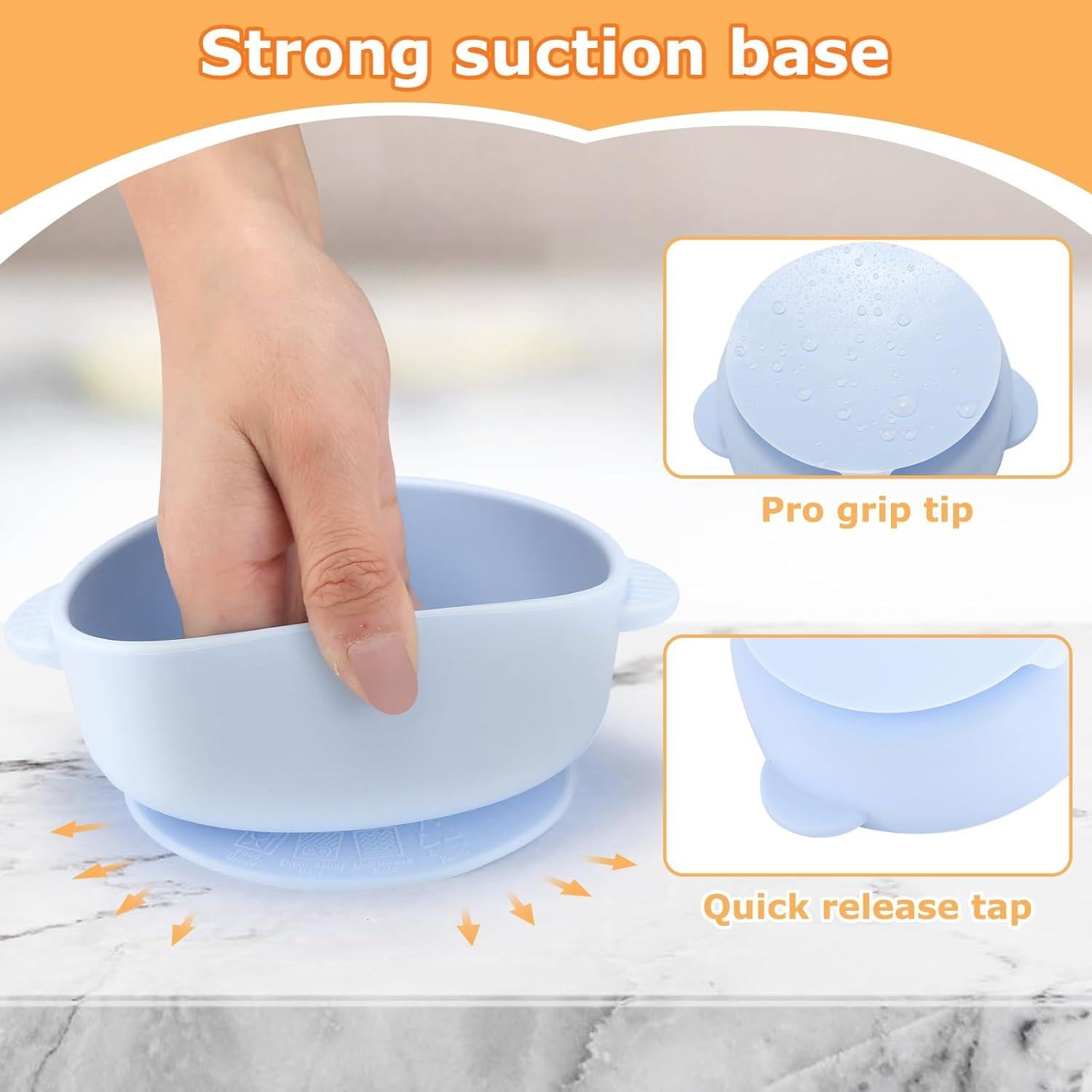 Tazones para Bebés Dovesail Acero Inoxidable 2 Piezas Antideslizante