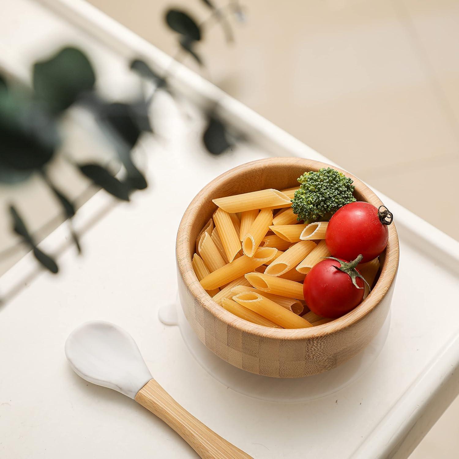 Set de Tazones de Bambú con Succión HI BABY MONMENT - 2PC