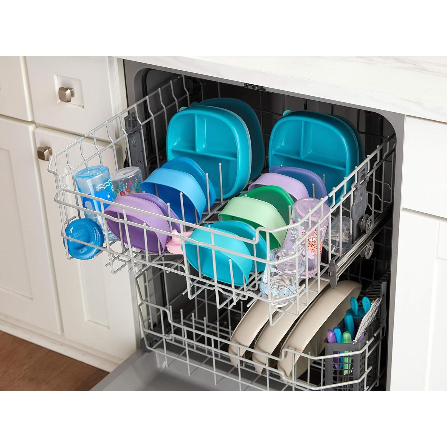 Bowl de Succión NUK con Tapa - 2 Piezas, Libre de BPA