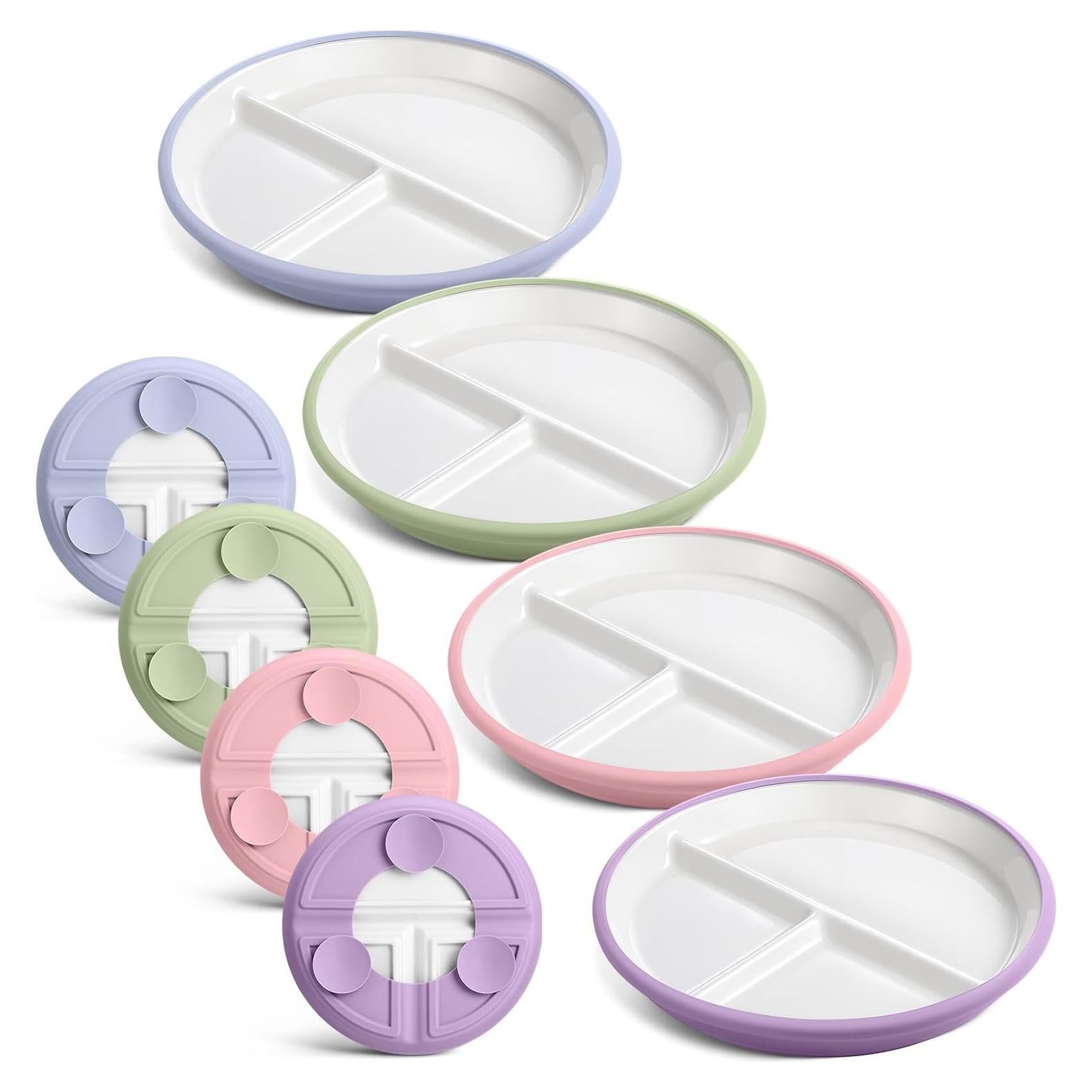 Platos Divididos para Niños Domensi 20.32 cm 4 Piezas Cerámica