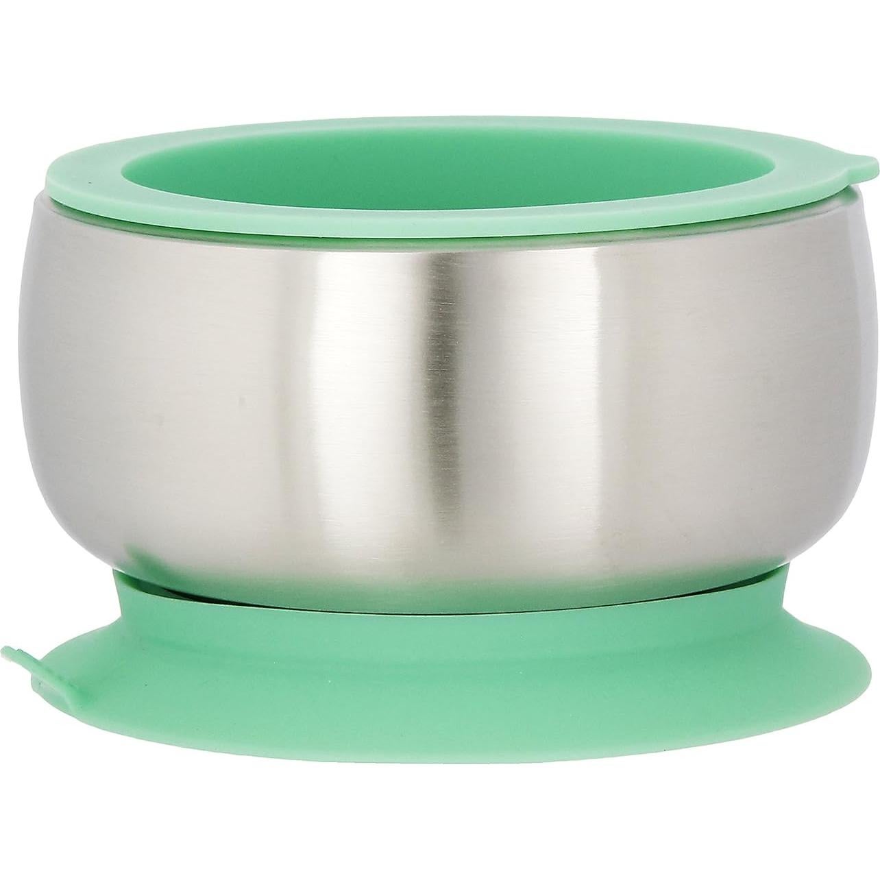 Cuenco de Acero Inoxidable Avanchy Verde 295ml con Succión