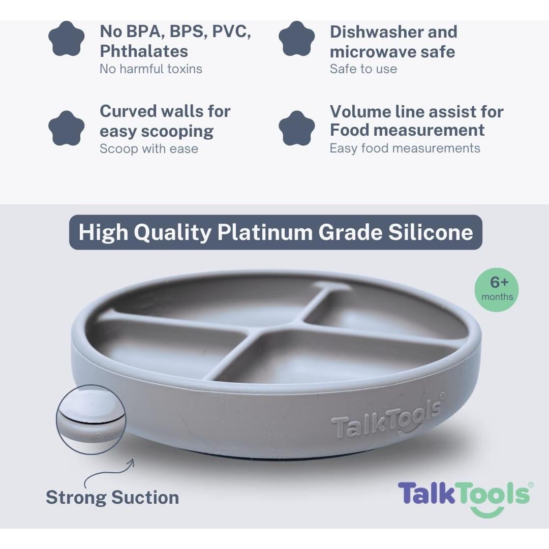 Plato de Silicona TalkTools Itsy Nube para Bebés 1 Cuenta