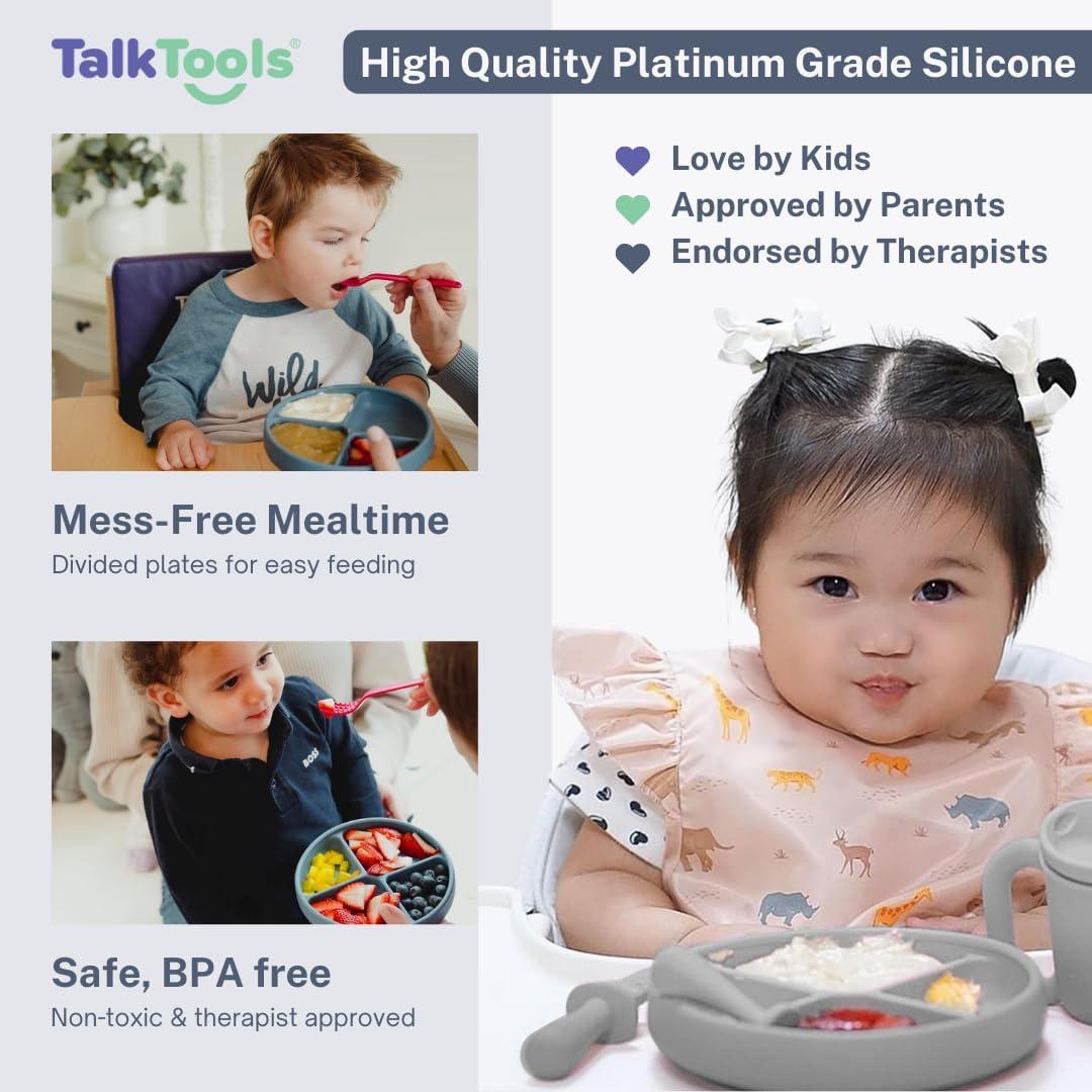 Plato de Silicona TalkTools Itsy Nube para Bebés 1 Cuenta