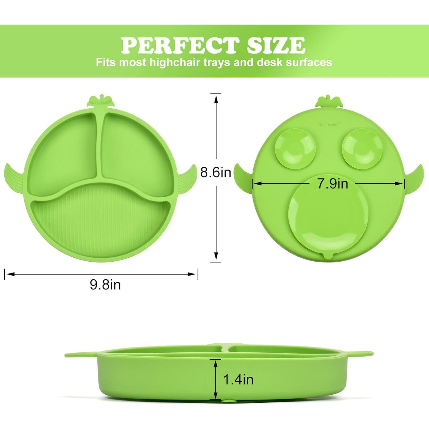 Plato de Silicona Dividido PARENTCARE para Niños 21.8x20.1cm