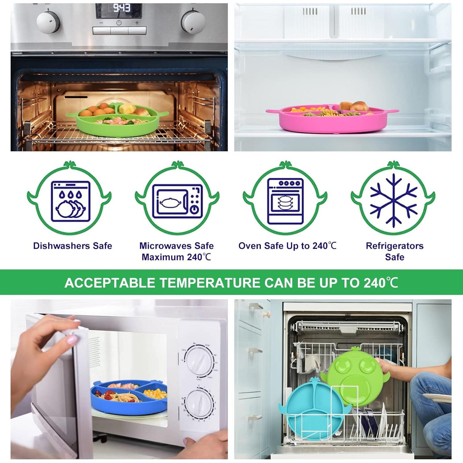 Plato de Silicona Dividido PARENTCARE para Niños 21.8x20.1cm