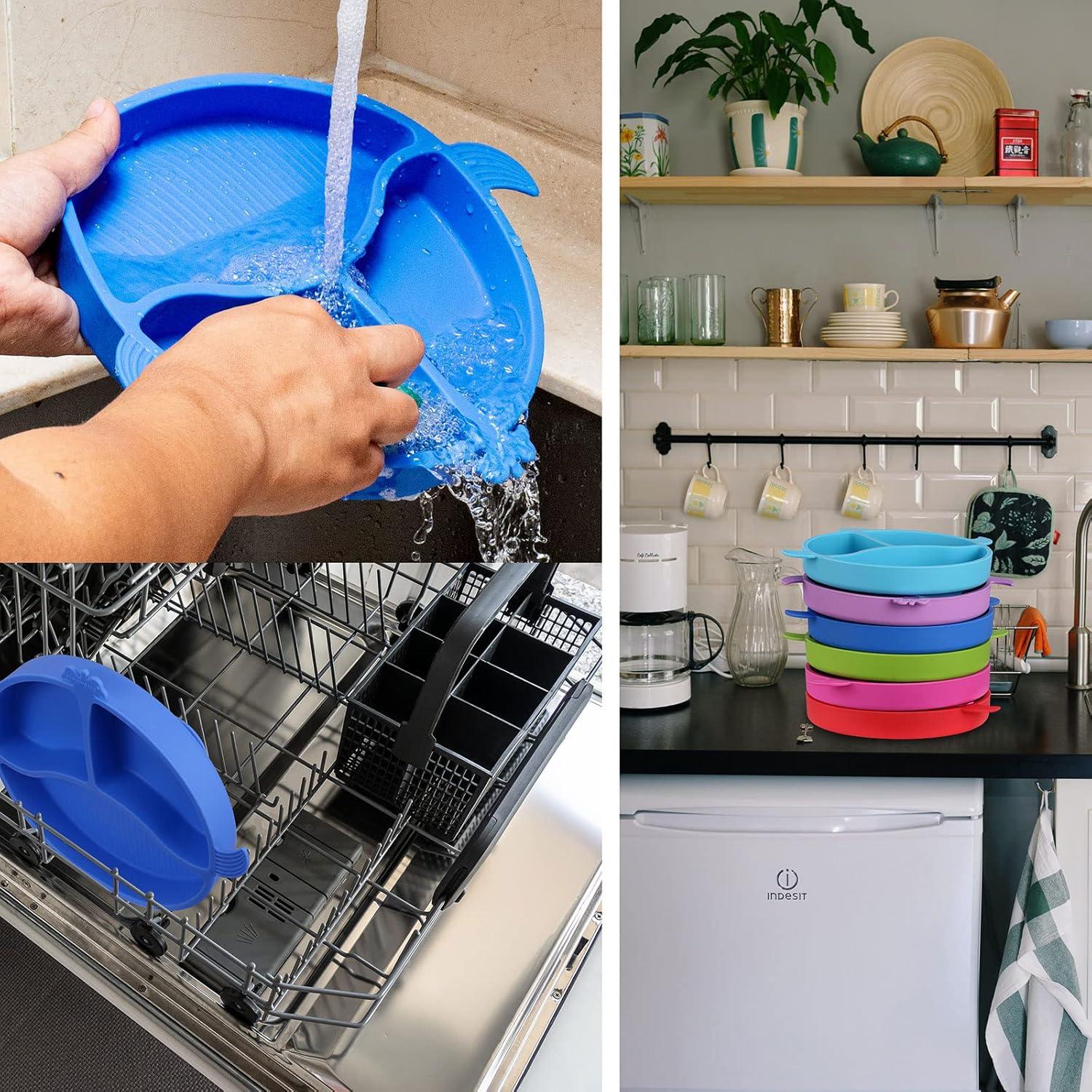 Plato de Silicona Dividido PARENTCARE para Niños 21.8x20.1cm