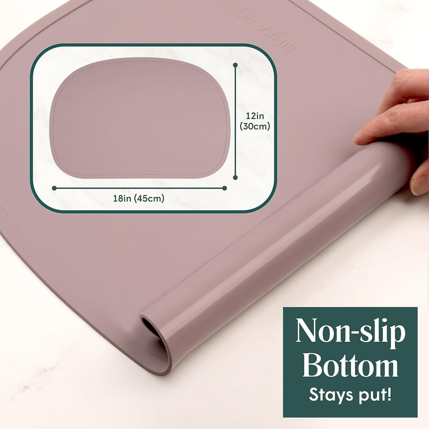 Mantel de Silicona Antideslizante Simka Rose - Salvia 45.72x27.94cm