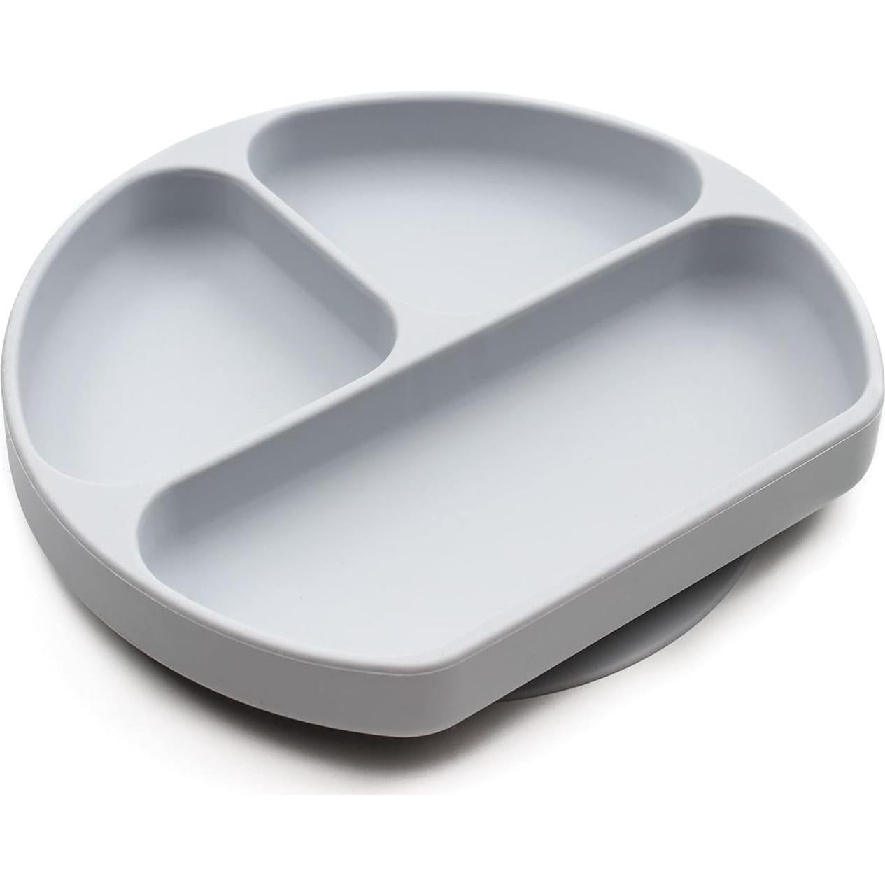 Platos de Silicona para Bebés Bumkins - 2 Piezas, Divididos, Antideslizantes