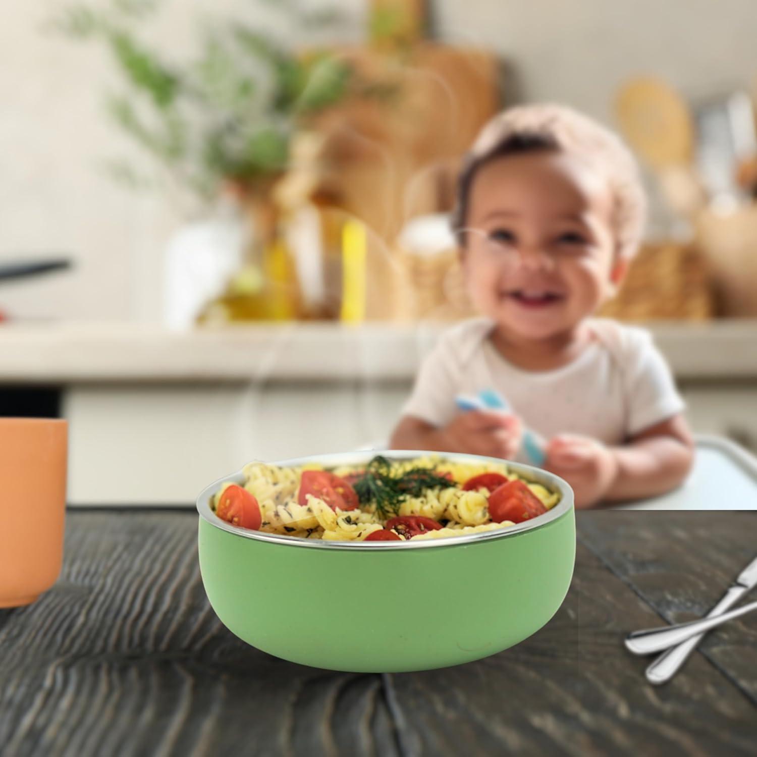 Tazón Infantil Acero Inoxidable Monkey Proof 12.7 cm Multicolor