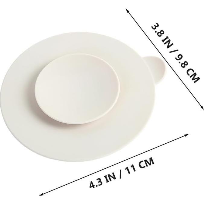 Garneck 3 Almohadillas de Succión de Silicona para Bebé 11.5x10cm