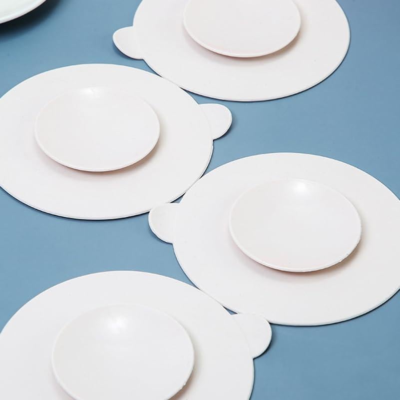 Garneck 3 Almohadillas de Succión de Silicona para Bebé 11.5x10cm