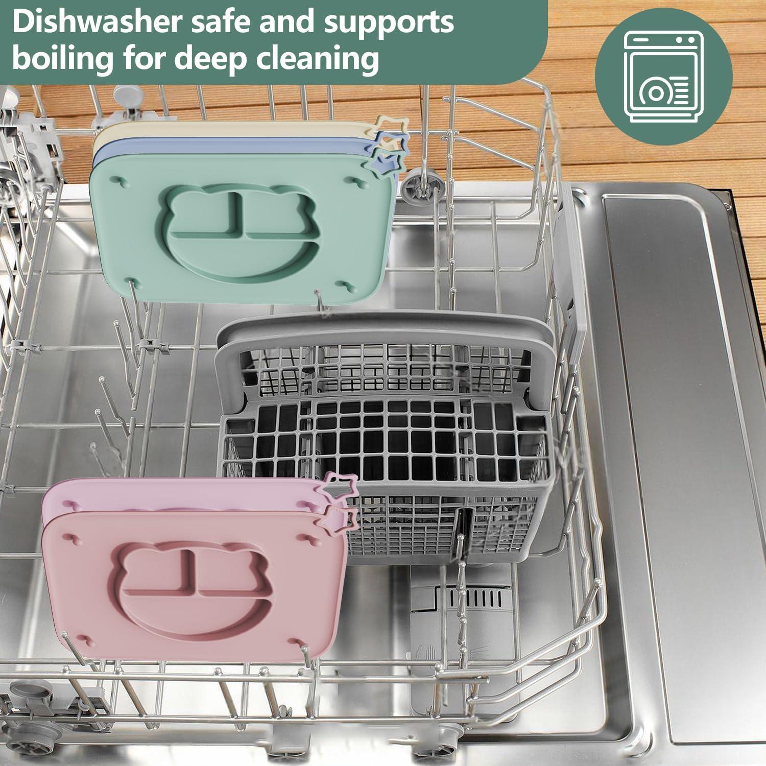 Paquete de 2 Manteles de Silicona Cathill Rosa y Morado 29x22cm