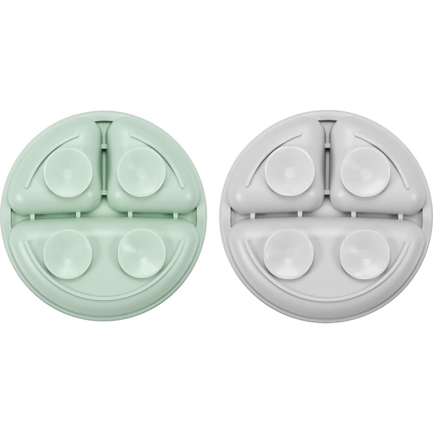 Conjunto de Alimentación Silicona PandaEar 2 Platos y 2 Cucharas