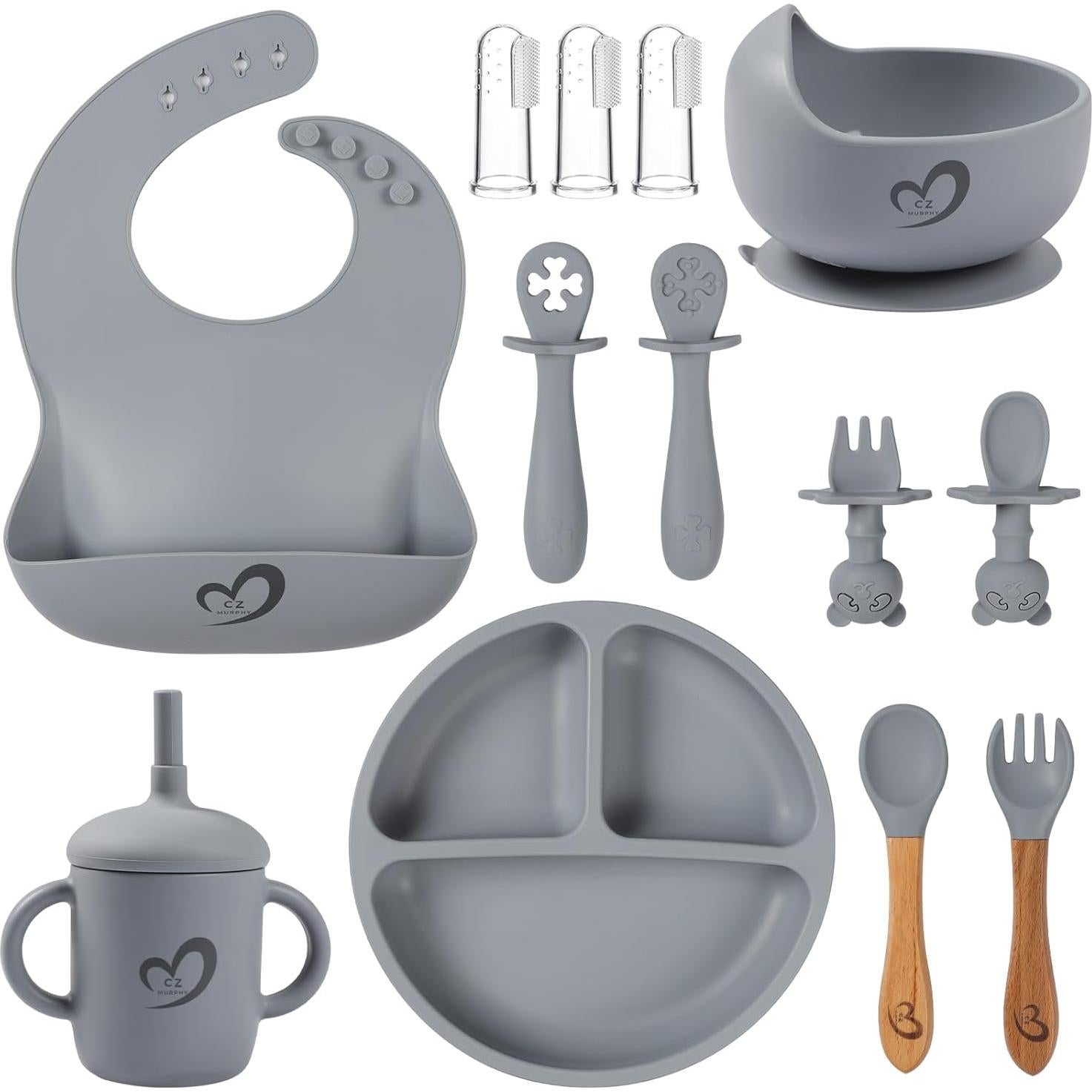 Set de Alimentación para Bebés CZ MURPHY - 13 Piezas Silicona