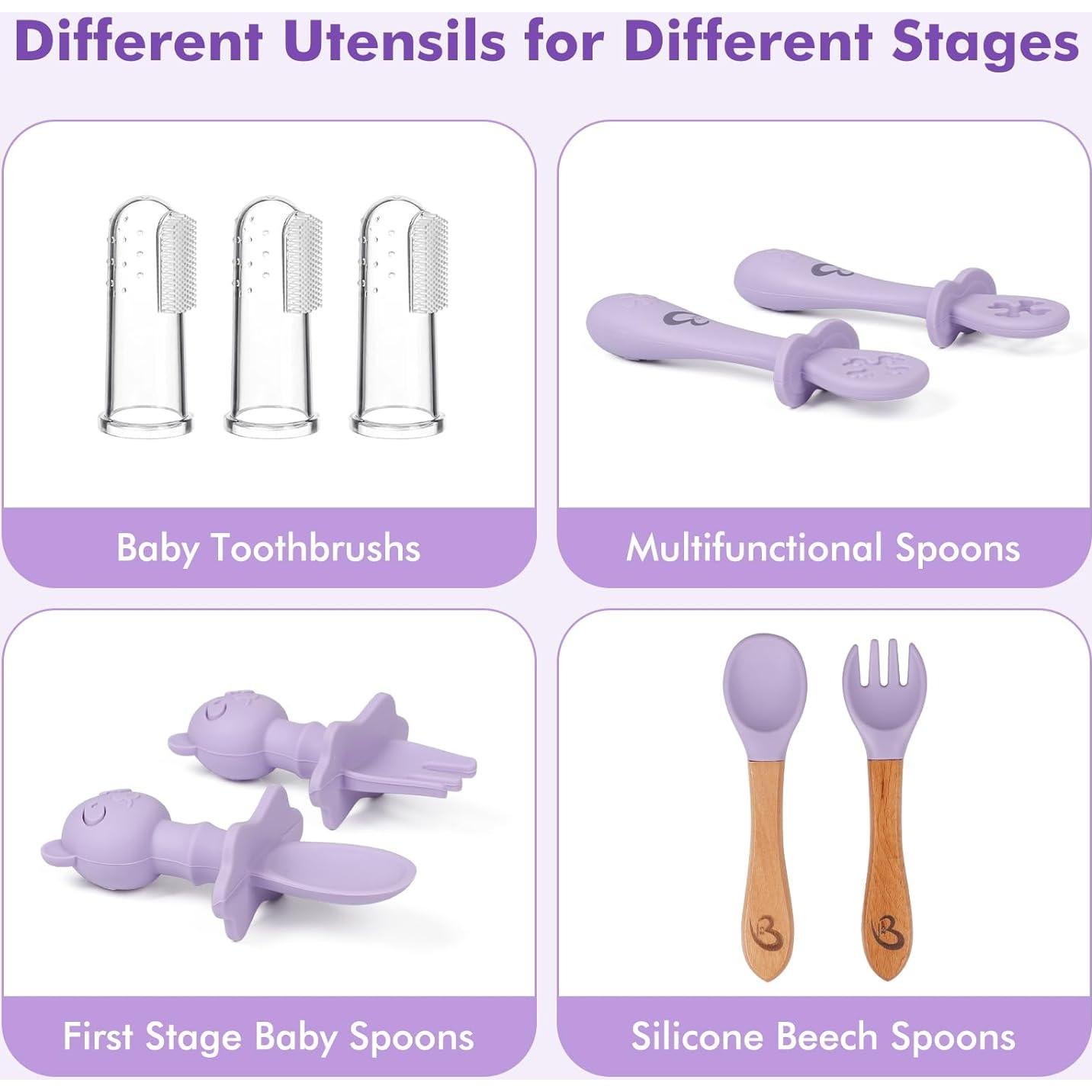 Set de Alimentación para Bebés CZ MURPHY - 13 Piezas Silicona