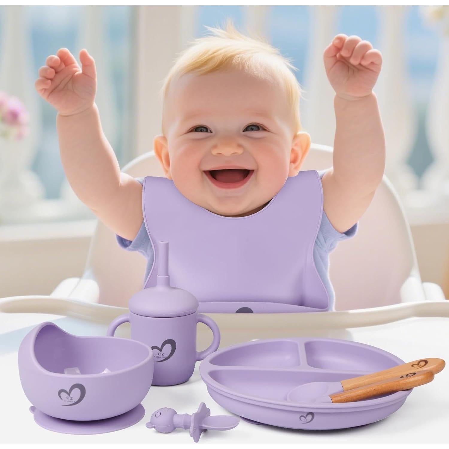 Set de Alimentación para Bebés CZ MURPHY - 13 Piezas Silicona