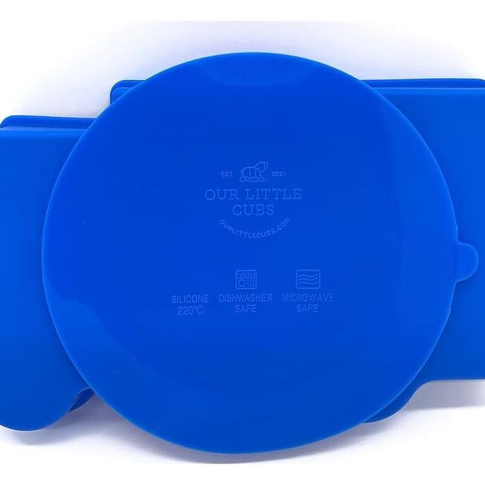 Plato de Succión para Bebés Our Little Cubs - Camión de Basura Azul
